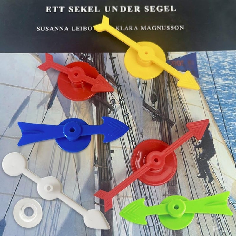 Tiosen 2Pcs Spinner Game Board Set with Arrow, Red Plastic Party Game for Home and School - Image 2